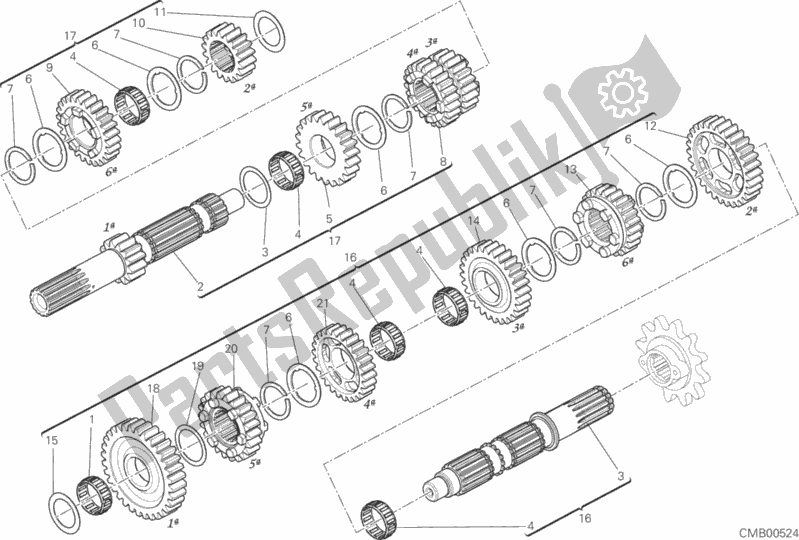 Tutte le parti per il Riduttore del Ducati Scrambler Icon Thailand USA 803 2019